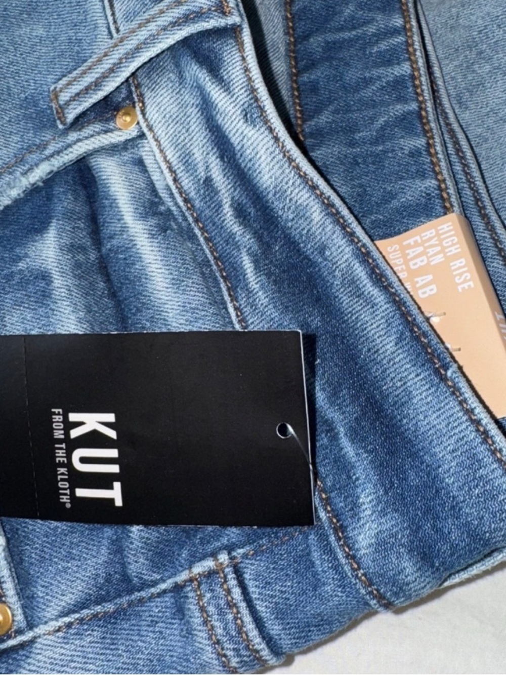 Kut from the Kloth Wide Leg Flare Jeans - Blue Wash - Picture 6 of 10